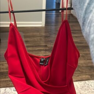 Red Spaghetti Strap Dress